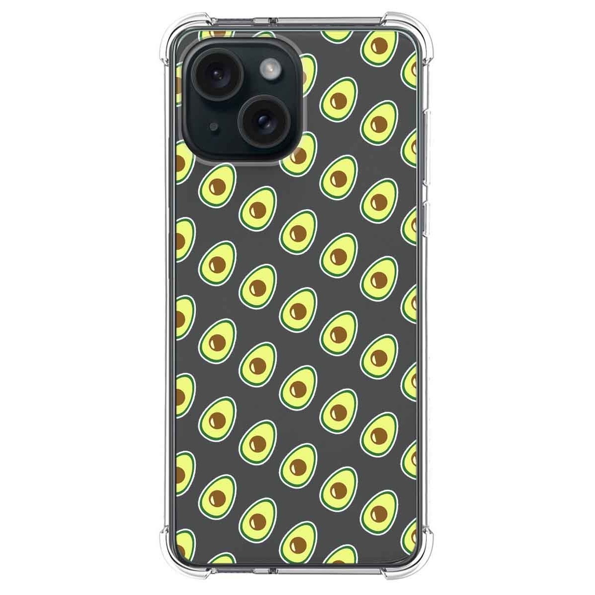 Funda Silicona Antigolpes compatible con Iphone 15 (6.1) diseño Aguacate Dibujos