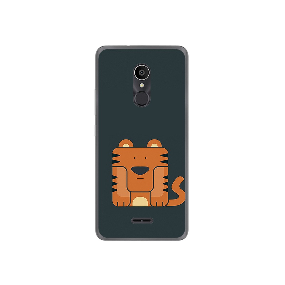Funda Gel Tpu para Alcatel 3C Diseño Tigre Dibujos