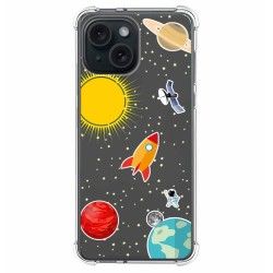 Funda Silicona Antigolpes compatible con Iphone 15 (6.1) diseño Espacio Dibujos