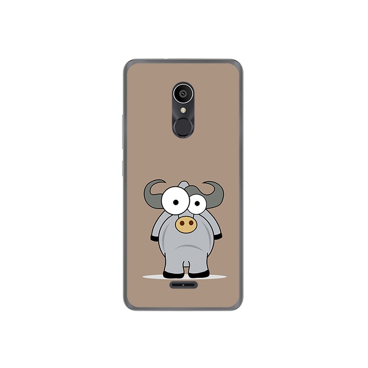 Funda Gel Tpu para Alcatel 3C Diseño Toro Dibujos