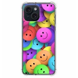 Funda Silicona Antigolpes compatible con Iphone 15 (6.1) diseño Smile Dibujos