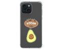 Funda Silicona Antigolpes compatible con Iphone 15 (6.1) diseño Vegan Life Dibujos