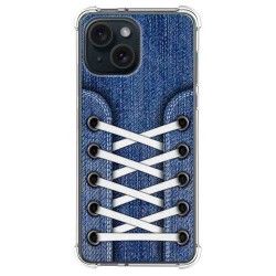 Funda Silicona Antigolpes compatible con Iphone 15 (6.1) diseño Zapatillas 01 Dibujos