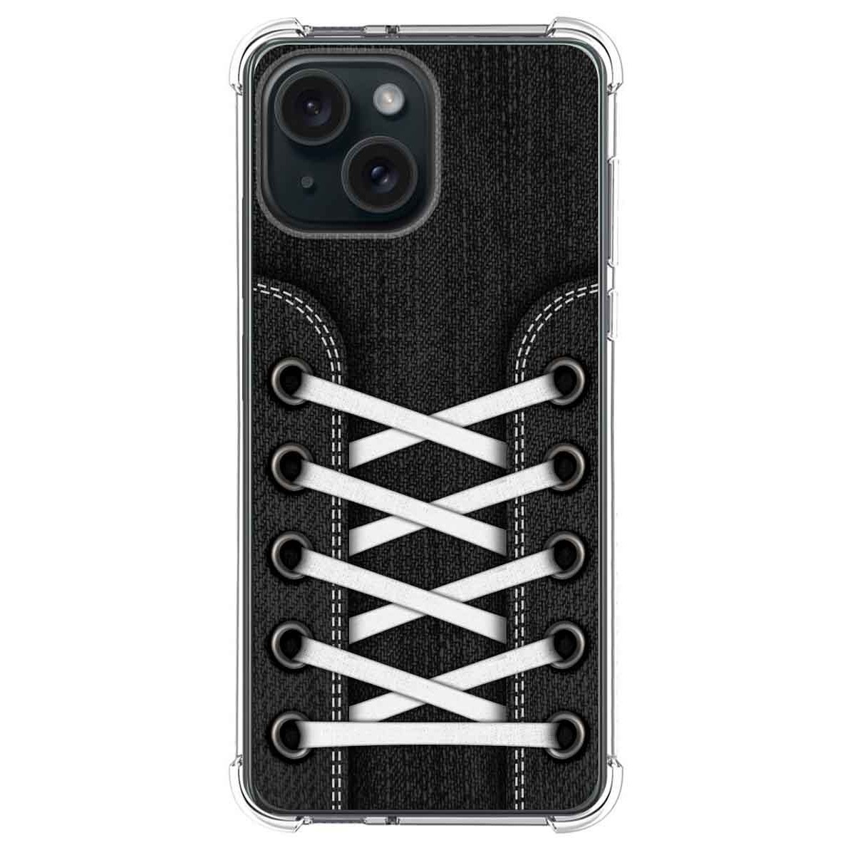 Funda Silicona Antigolpes compatible con Iphone 15 (6.1) diseño Zapatillas 02 Dibujos