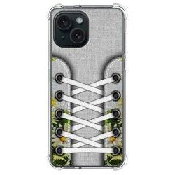 Funda Silicona Antigolpes compatible con Iphone 15 (6.1) diseño Zapatillas 08 Dibujos