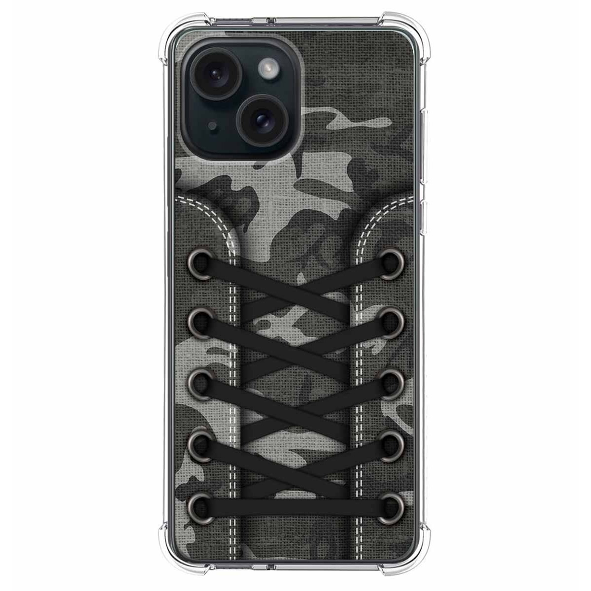 Funda Silicona Antigolpes compatible con Iphone 15 (6.1) diseño Zapatillas 15 Dibujos