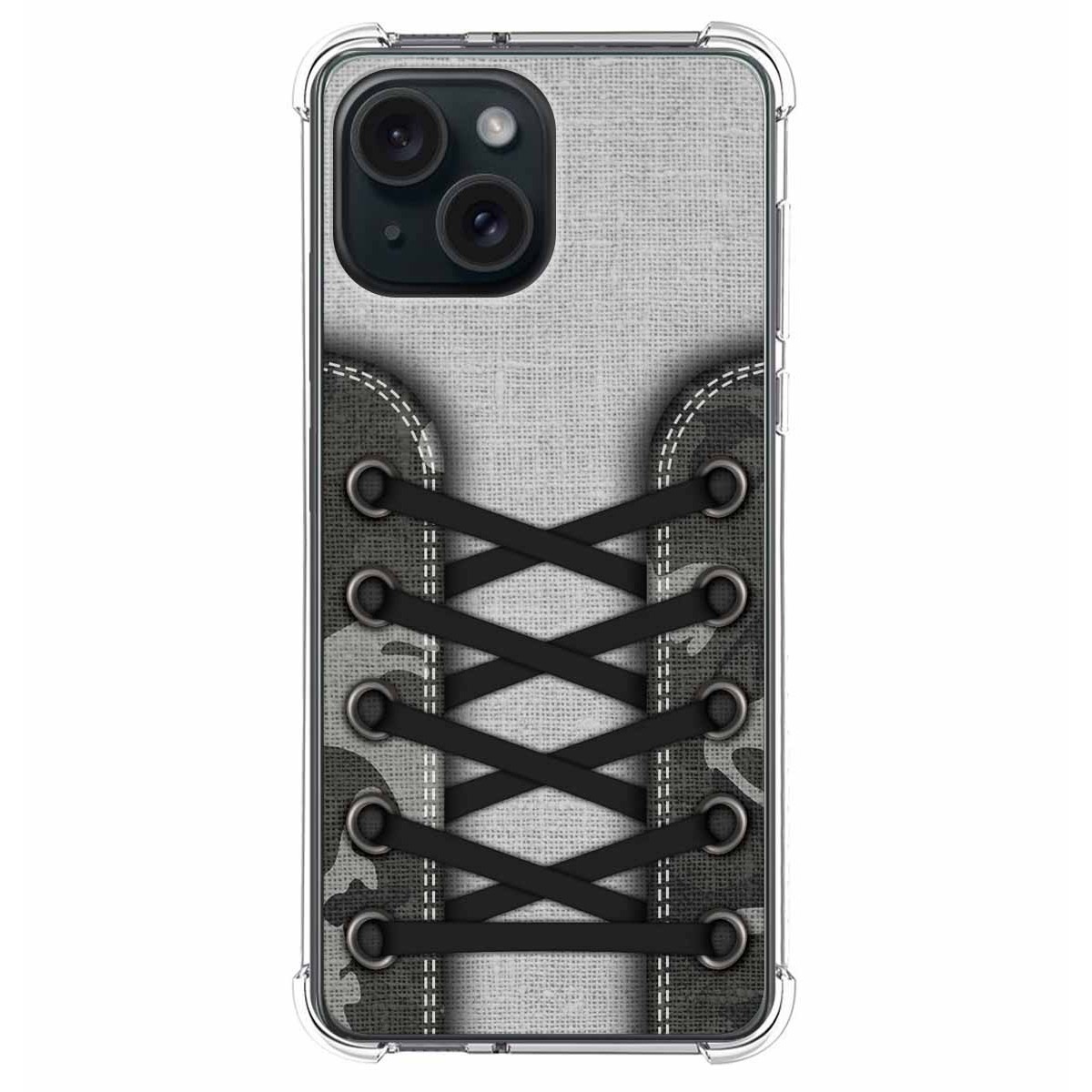 Funda Silicona Antigolpes compatible con Iphone 15 (6.1) diseño Zapatillas 16 Dibujos