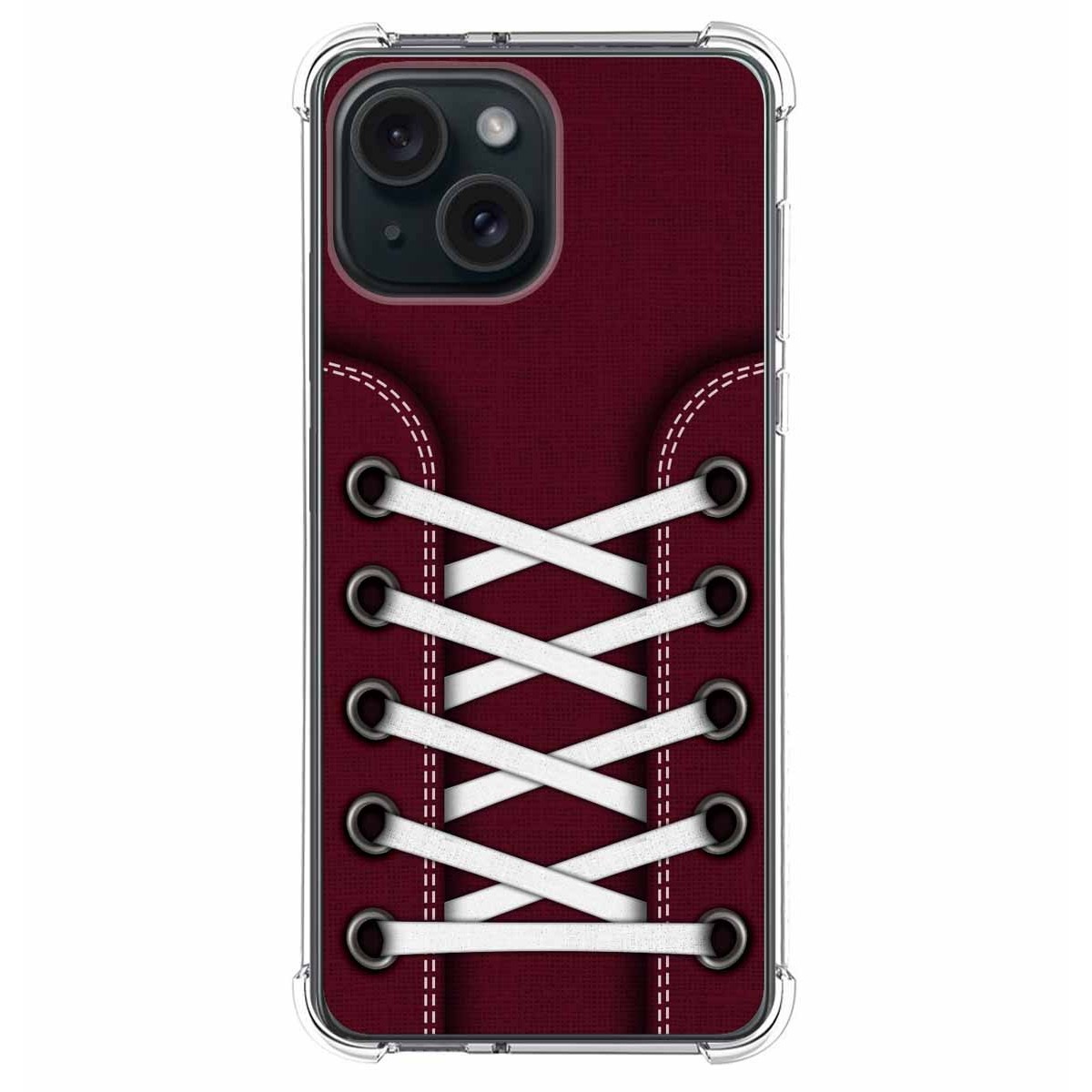 Funda Silicona Antigolpes compatible con Iphone 15 (6.1) diseño Zapatillas 17 Dibujos