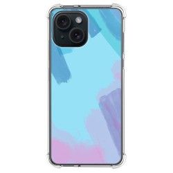 Funda Silicona Antigolpes compatible con Iphone 15 (6.1) diseño Acuarela 10 Dibujos