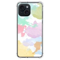 Funda Silicona Antigolpes compatible con Iphone 15 (6.1) diseño Acuarela 11 Dibujos