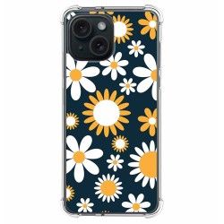 Funda Silicona Antigolpes compatible con Iphone 15 (6.1) diseño Flores 08 Dibujos