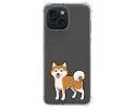 Funda Silicona Antigolpes compatible con Iphone 15 (6.1) diseño Perros 02 Dibujos