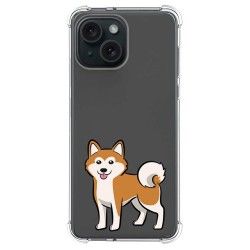 Funda Silicona Antigolpes compatible con Iphone 15 (6.1) diseño Perros 02 Dibujos