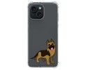 Funda Silicona Antigolpes compatible con Iphone 15 (6.1) diseño Perros 03 Dibujos