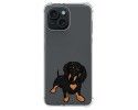 Funda Silicona Antigolpes compatible con Iphone 15 (6.1) diseño Perros 04 Dibujos