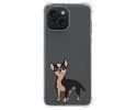 Funda Silicona Antigolpes compatible con Iphone 15 (6.1) diseño Perros 05 Dibujos