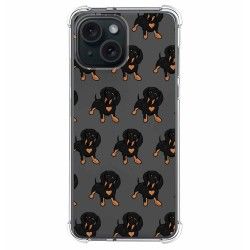 Funda Silicona Antigolpes compatible con Iphone 15 (6.1) diseño Perros 10 Dibujos