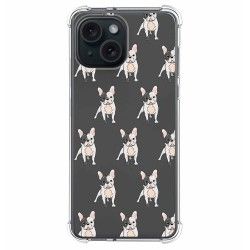 Funda Silicona Antigolpes compatible con Iphone 15 (6.1) diseño Perros 12 Dibujos
