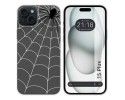 Funda Silicona Transparente compatible con IPhone 15 Plus (6.7) diseño Araña Dibujos
