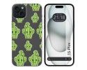 Funda Silicona Transparente compatible con IPhone 15 Plus (6.7) diseño Cactus Dibujos