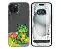 Funda Silicona Transparente compatible con IPhone 15 Plus (6.7) diseño Coco Dibujos