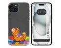 Funda Silicona Transparente compatible con IPhone 15 Plus (6.7) diseño Leopardo Dibujos