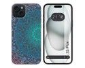 Funda Silicona Transparente compatible con IPhone 15 Plus (6.7) diseño Mandala Dibujos