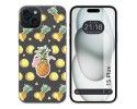 Funda Silicona Transparente compatible con IPhone 15 Plus (6.7) diseño Piña Dibujos