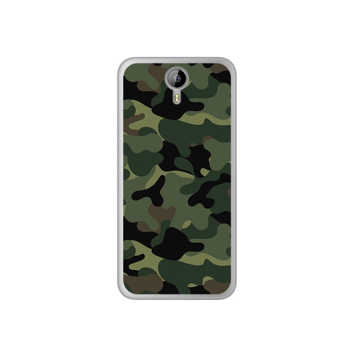 Funda Gel Tpu para Homtom HT3 Diseño Camuflaje Dibujos