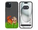 Funda Silicona Transparente compatible con IPhone 15 Plus (6.7) diseño Tigre Dibujos