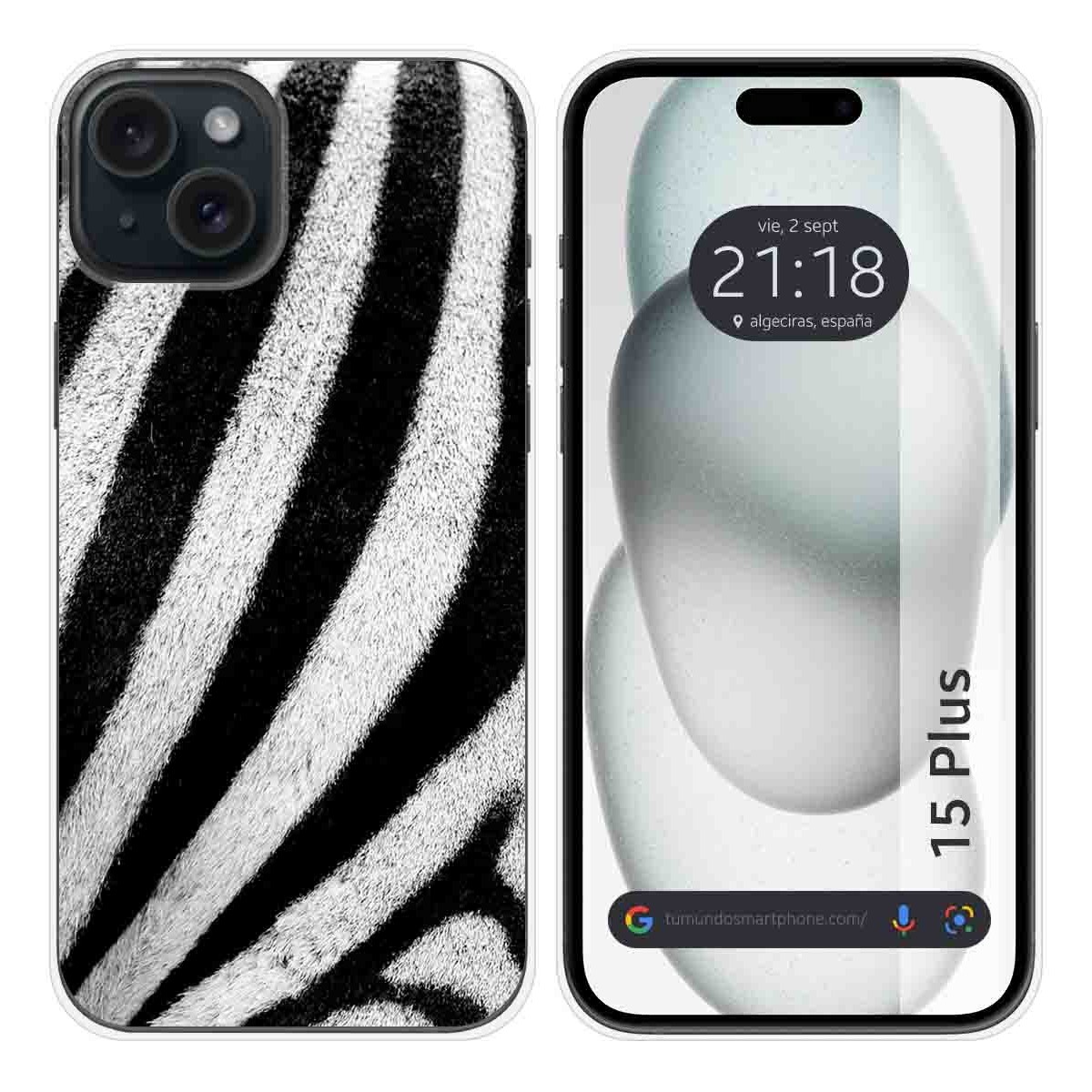 Funda Silicona compatible con IPhone 15 Plus (6.7) diseño Animal 02 Dibujos