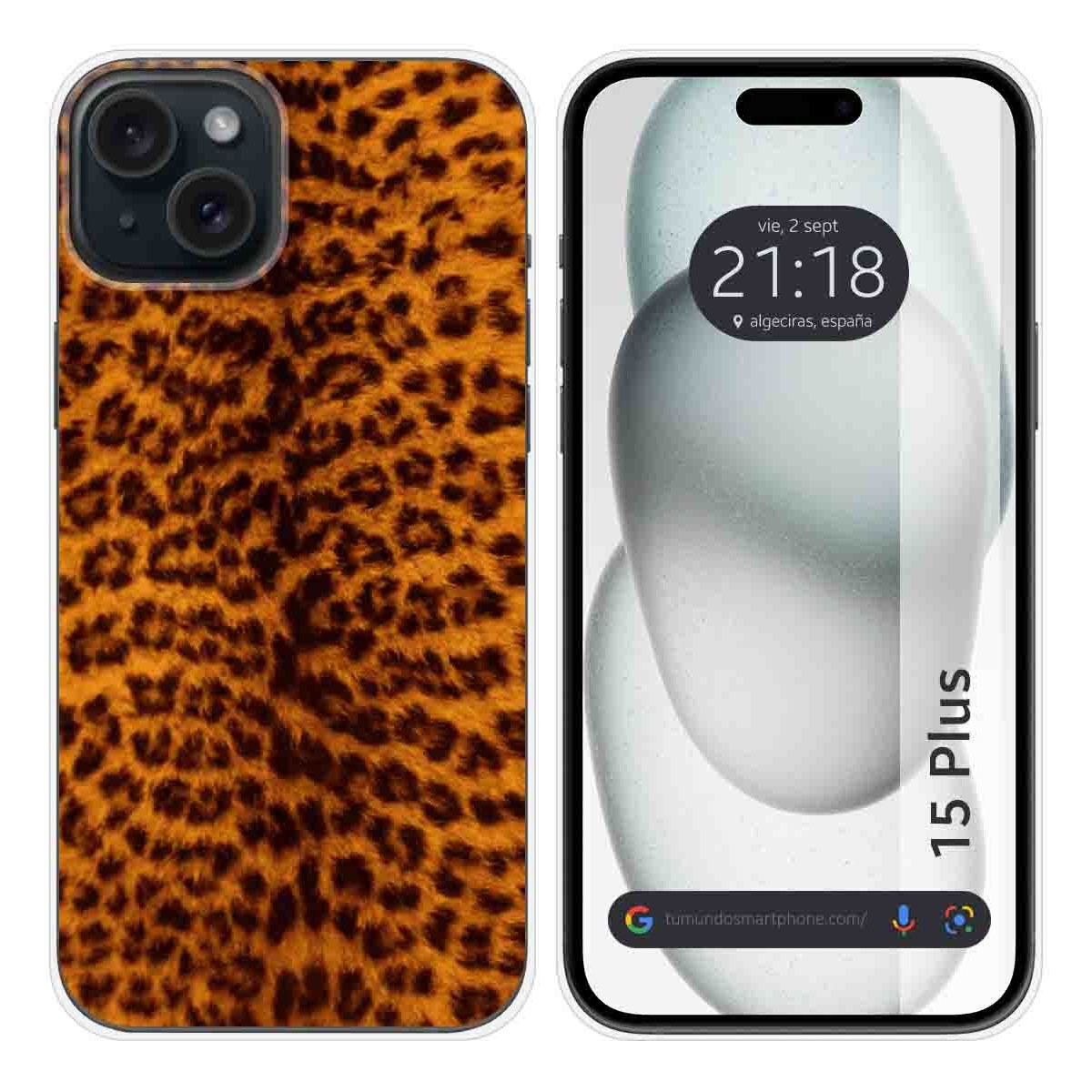 Funda Silicona compatible con IPhone 15 Plus (6.7) diseño Animal 03 Dibujos
