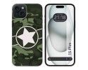 Funda Silicona compatible con IPhone 15 Plus (6.7) diseño Camuflaje 01 Dibujos