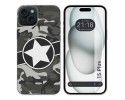 Funda Silicona compatible con IPhone 15 Plus (6.7) diseño Camuflaje 02 Dibujos