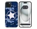 Funda Silicona compatible con IPhone 15 Plus (6.7) diseño Camuflaje 03 Dibujos