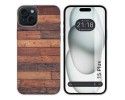 Funda Silicona compatible con IPhone 15 Plus (6.7) diseño Madera 03 Dibujos