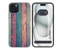 Funda Silicona compatible con IPhone 15 Plus (6.7) diseño Madera 10 Dibujos