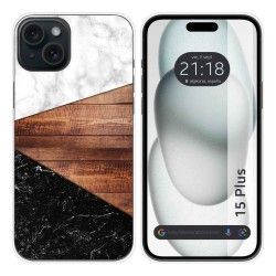 Funda Silicona compatible con IPhone 15 Plus (6.7) diseño Mármol 11 Dibujos