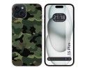 Funda Silicona compatible con IPhone 15 Plus (6.7) diseño Camuflaje Dibujos