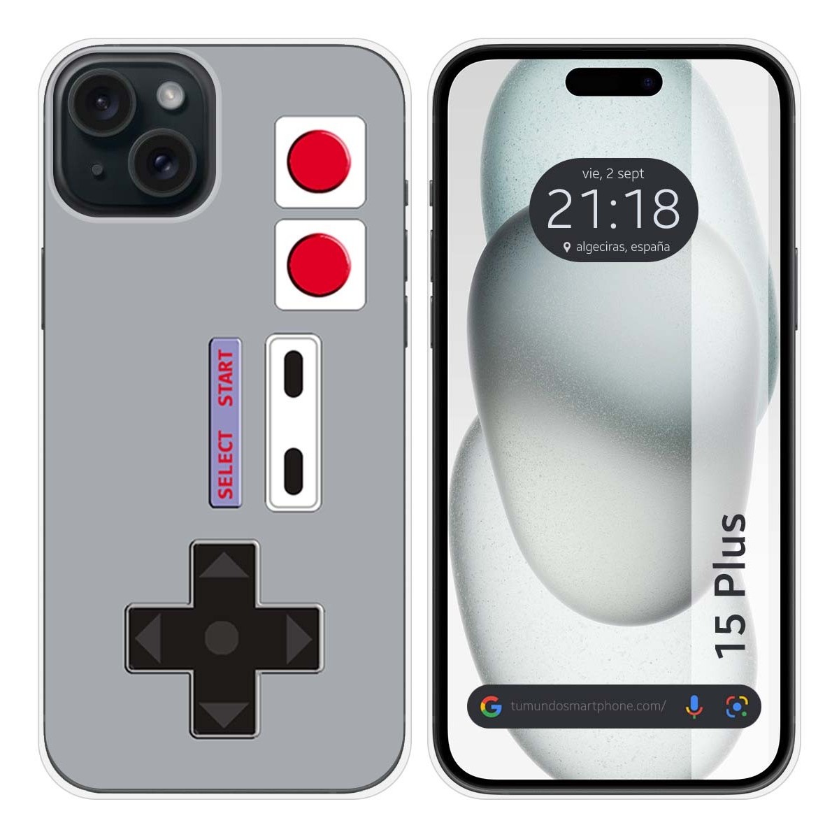 Funda Silicona compatible con IPhone 15 Plus (6.7) diseño Consola Dibujos