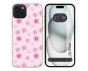 Funda Silicona compatible con IPhone 15 Plus (6.7) diseño Flores Dibujos