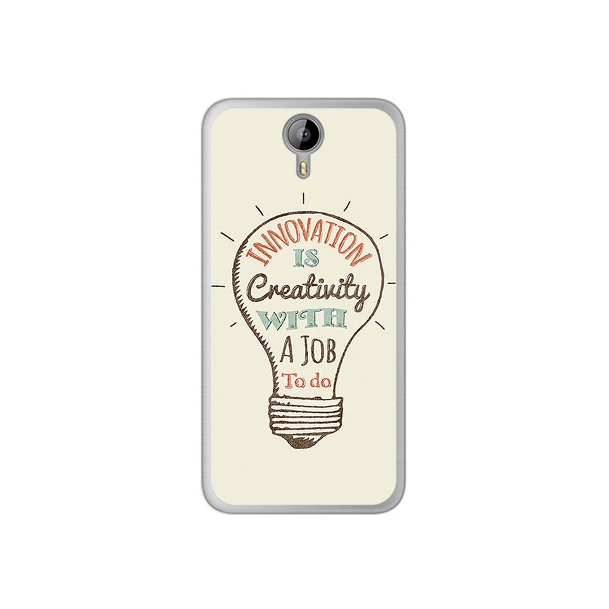 Funda Gel Tpu para Homtom HT3 Diseño Creativity Dibujos