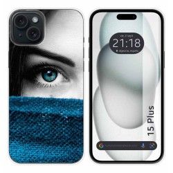 Funda Silicona compatible con IPhone 15 Plus (6.7) diseño Ojo Dibujos