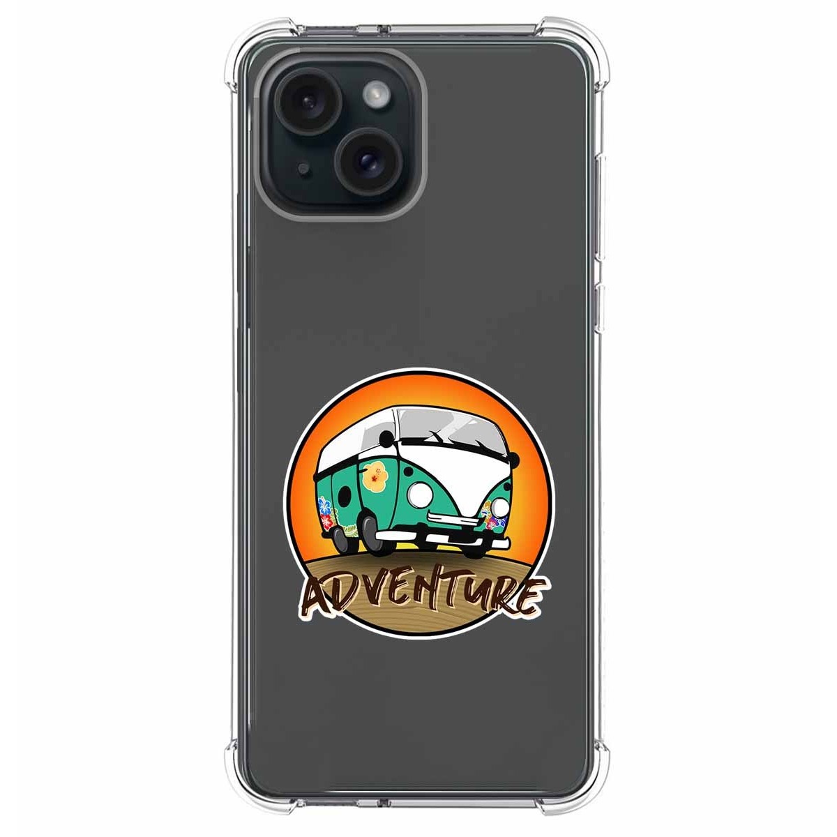 Funda Silicona Antigolpes compatible con IPhone 15 Plus (6.7) diseño Adventure Dibujos