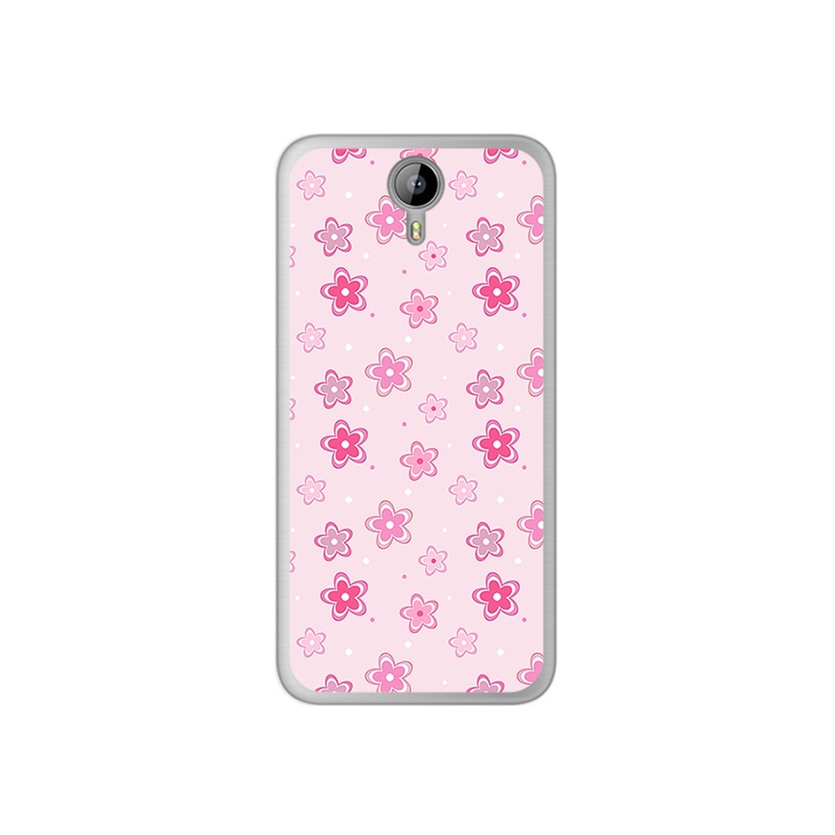Funda Gel Tpu para Homtom HT3 Diseño Flores Dibujos