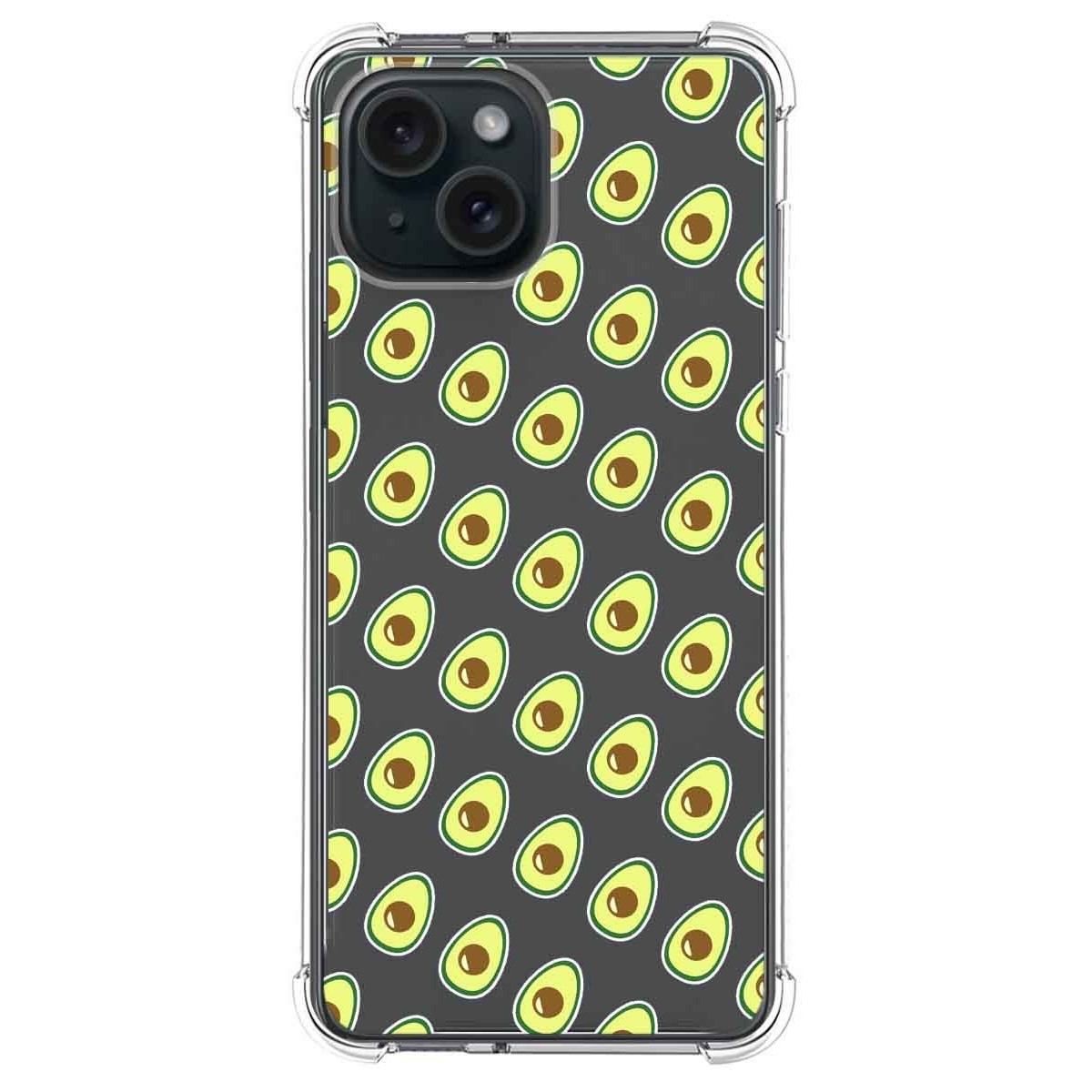 Funda Silicona Antigolpes compatible con IPhone 15 Plus (6.7) diseño Aguacate Dibujos