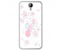 Funda Gel Tpu para Homtom HT3 Diseño Flores Minimal Dibujos