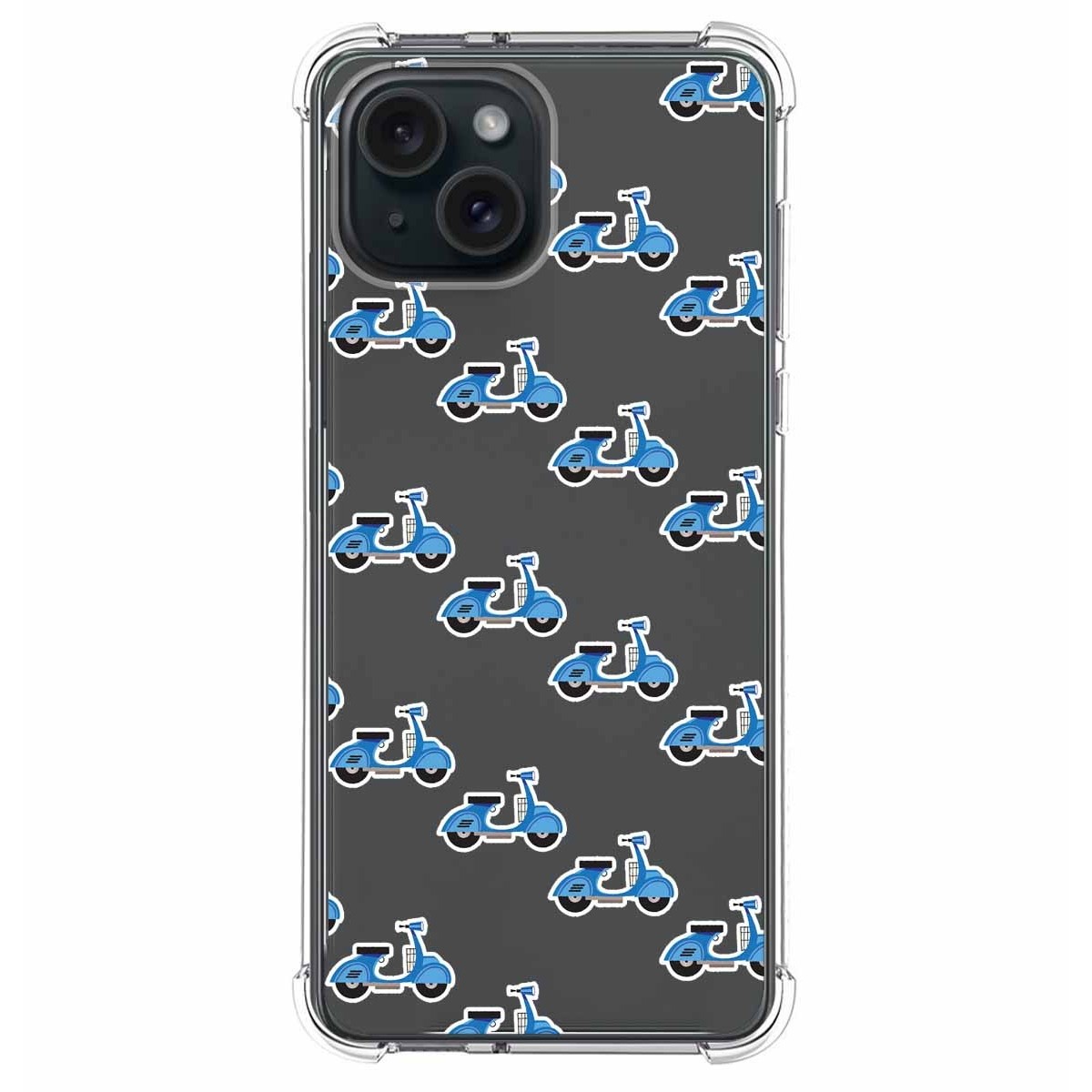 Funda Silicona Antigolpes compatible con IPhone 15 Plus (6.7) diseño Scooter Dibujos