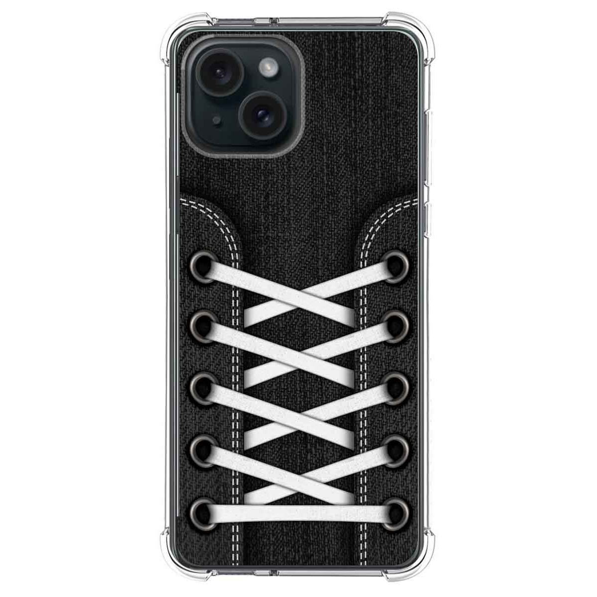Funda Silicona Antigolpes compatible con IPhone 15 Plus (6.7) diseño Zapatillas 02 Dibujos