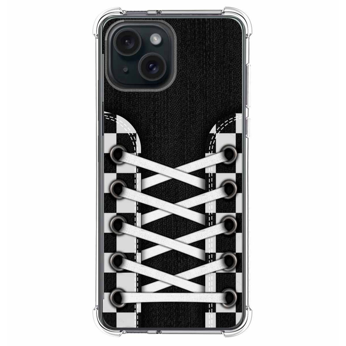 Funda Silicona Antigolpes compatible con IPhone 15 Plus (6.7) diseño Zapatillas 03 Dibujos